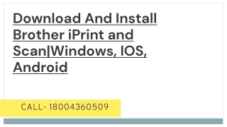 Download And Install Brother iPrint and Scan|Windows, IOS, Android