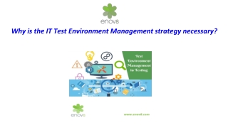 Why is the IT Test Environment Management Strategy Necessary?
