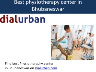 Best physiotherapy center in Bhubaneswar