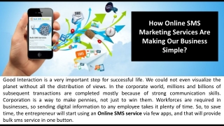 How Online SMS Marketing Services Are Making Our Business Simple?