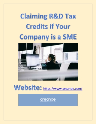 Claiming R&D Tax Credits if Your Company is a SME