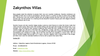 Zakynthos Villas