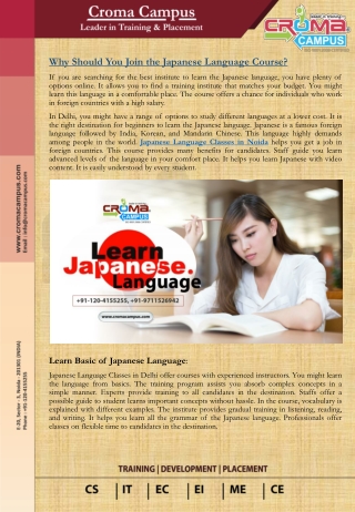 Japanese Language Classes in Noida