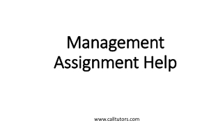 Management Assignment Help
