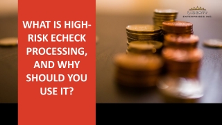What is high-risk eCheck processing, and why should you use it?