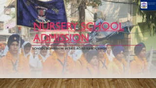 nursery school admission