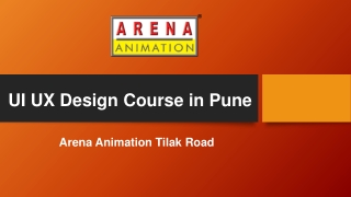UI UX Design Course in Pune - Arena Animation Tilak Road