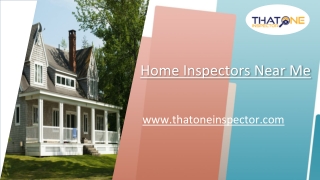 Home Inspectors Near Me