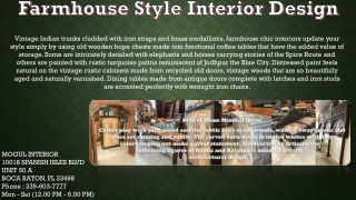 Farmhouse Style Interior Design