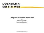 L USABILITA DEI SITI WEB