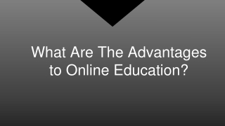 Benefits of Online Learning 2020