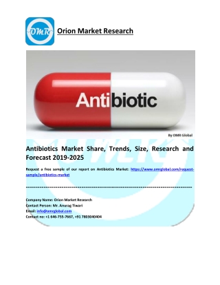 Antibiotics Market Research and Forecast 2019-2025