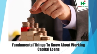 Fundamental Things To Know About Working Capital Loans