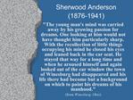 Sherwood Anderson 1876-1941