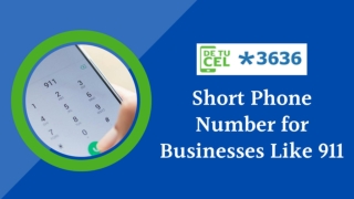 Need Short Dial Like 911 For Your Business?