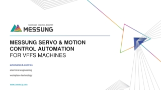 MESSUNG SERVO & MOTION CONTROL AUTOMATION FOR VFFS MACHINES