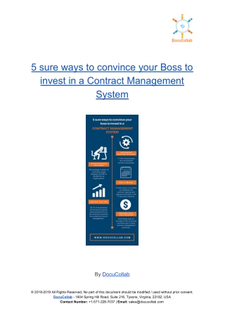 5 Sure Ways to Convince Your Boss to Invest in a Contract Management System