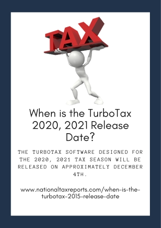 When is the TurboTax 2020, 2021