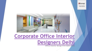 Corporate Office Interior Designers Delhi