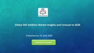 Global IDO inhibitor Market Insights and Forecast to 2026