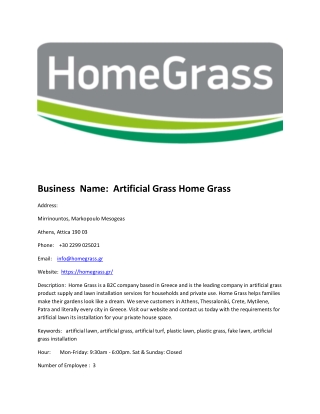 Artificial Grass Home Grass