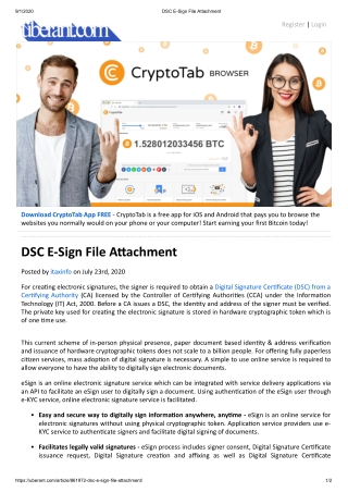 Digital Signature Certificate