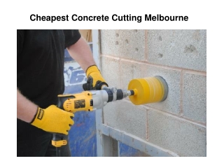 Concrete Cutting Melbourne