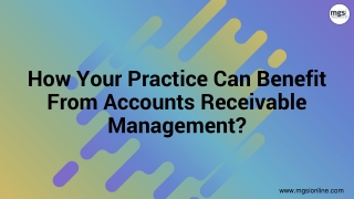 How Your Practice Can Benefit From Accounts Receivable Management?
