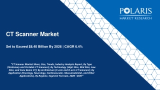 CT Scanner Market Size Worth $8.40 Billion By 2027 | CAGR: 6.4% |