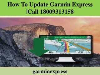 How To Update Garmin Express |Call 18009313158