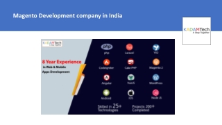 Best Magento Development Company in India | KadamTech