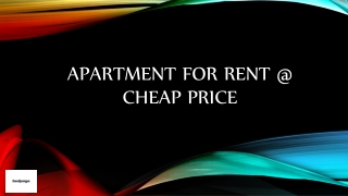 Apartment for Rent @ Cheap Price