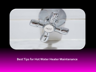 Important Tips for Hot Water Heater Maintenance