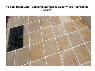 Shower And Tile Regrouting Melbourne
