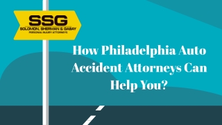 How Philadelphia Auto Accident Attorneys Can Help You?