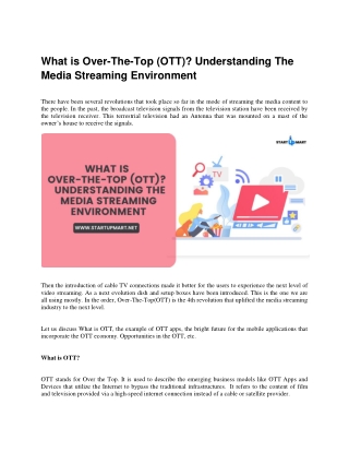 What is OTT(Over-the-top) Understanding the Video Streaming App Development