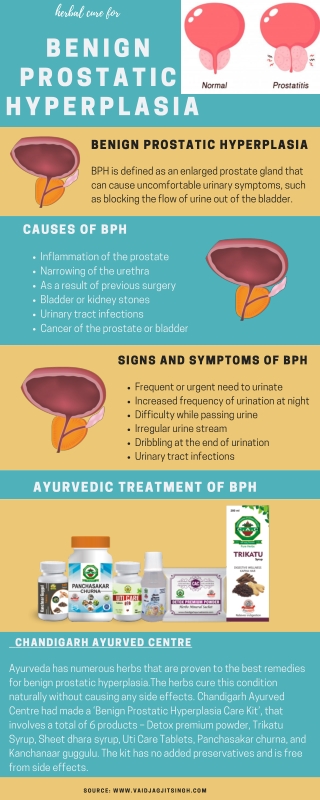 BPH (Benign prostatic hyperplasia) - Causes, Symptoms and Herbal Treatment