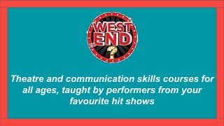 Best Musical Theatre Courses - West End in