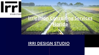 Irrigation Consulting Services in Florida- Irri Design Studio