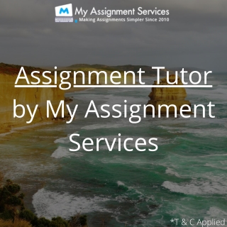 Experienced Assignment Tutor For Your Academic Queries