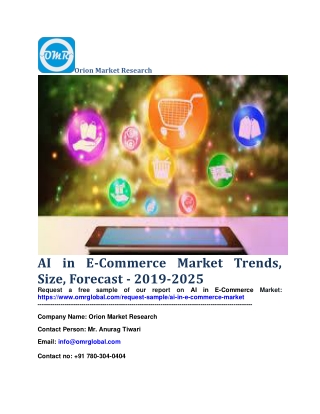 AI in E-Commerce Market Trends, Size, Forecast - 2019-2025