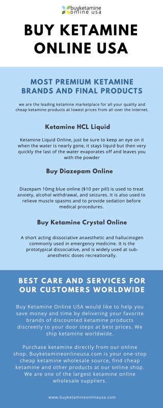 Buy Diazepam 10mg Blue Online from Buy ketamine Online USA