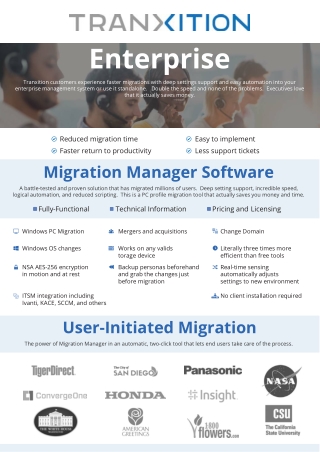 Enterprise PC Migration