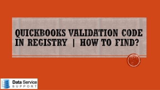 QuickBooks Validation Code In Registry | How To Find?