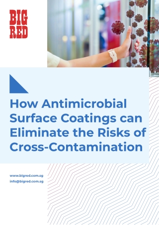 How Antimicrobial Surface Coatings can Eliminate the Risks of Cross-Contamination