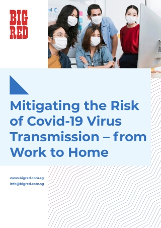 Mitigating the Risk of Covid-19 Virus Transmission – from Work to Home