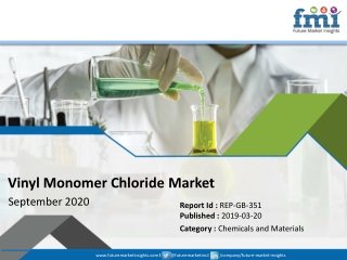 Vinyl Monomer Chloride Market in Good Shape in 2019; COVID-19 to Affect Future Growth Trajectory