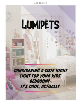 Cute Night Light for Your Kids’ Bedroom! It’s Actually Cool if You Consider