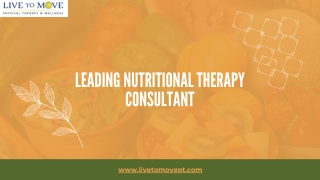 The Top Leading nutritional consultant