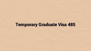 485 Subclass Visa | Migration Agent Perth